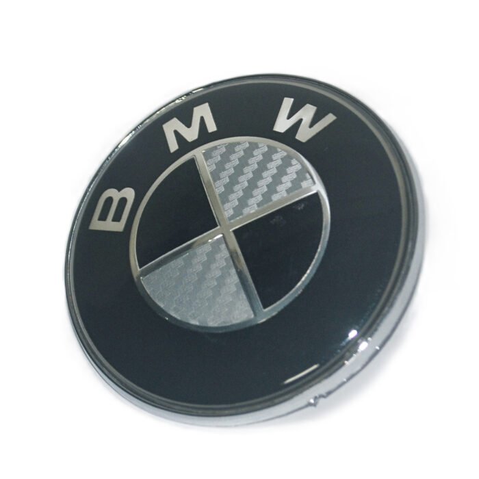 Emblema BMW Efeito Carbono Preto